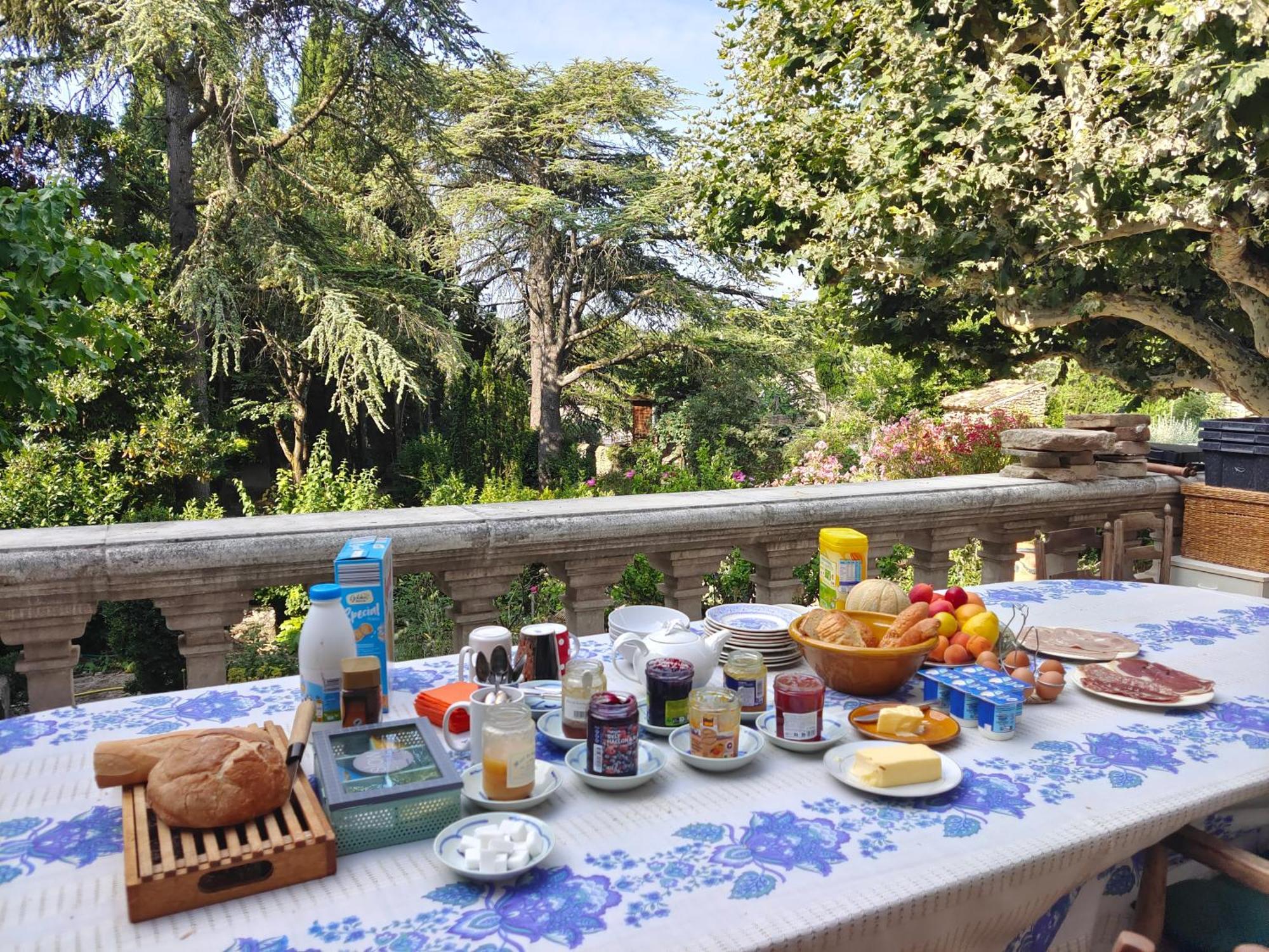 Rue Du Chateau A Cabrieres D'Avignon Bed & Breakfast Bagian luar foto